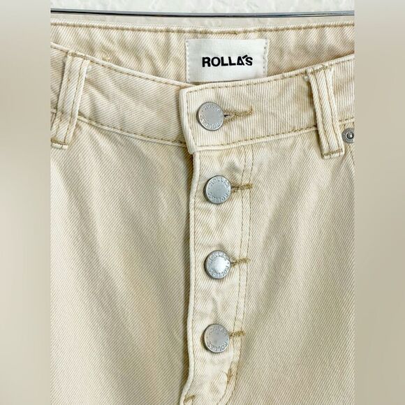 Rolla's Eastcoast Flare Jeans in beige natural NWT - Picture 7 of 7